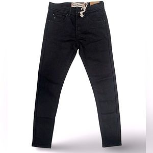 Tailor Vintage 29x30 Mens Black Denim Skinny Jeans